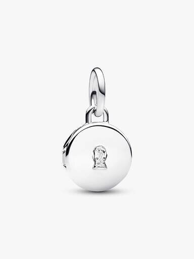 Öffnbarer & gravierbarer Locket-Dangle Charm – Sterlingsilber Öffnbarer & gravierbarer Locket-Dangle Charm – Sterlingsilber