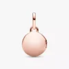 Öffnbarer & gravierbarer Love-Locket-Dangle Charm, 14 Karat Roségold-Beschichtung