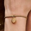Öffnbarer & gravierbarer Love-Locket-Dangle Charm – 14-karätige Vergoldung