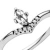 FINAL SALE – Classic Wishbone Ring – Sterlingsilber