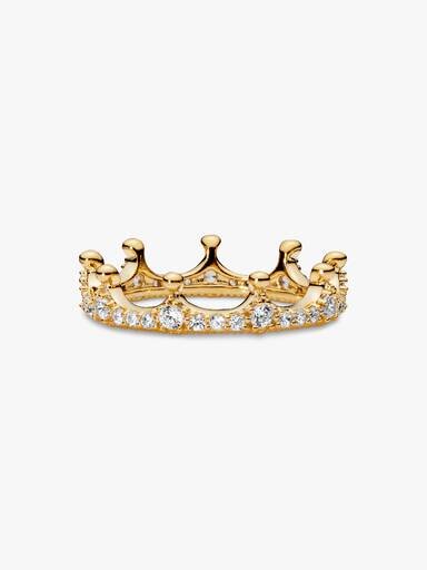 FINAL SALE – Clear Sparkling Crown Ring – 14-karätige Vergoldung FINAL SALE – Clear Sparkling Crown Ring – 14-karätige Vergoldung
