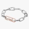 FINAL SALE – Pandora ME Styling Crush Word Link – 14 Karat Roségold-Beschichtung FINAL SALE – Pandora ME Styling Crush Word Link – 14 Karat Roségold-Beschichtung