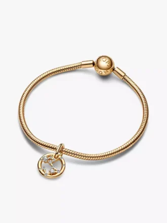 Fisch-Sternzeichen-Dangle Charm-Armband-Set, 2er-Set