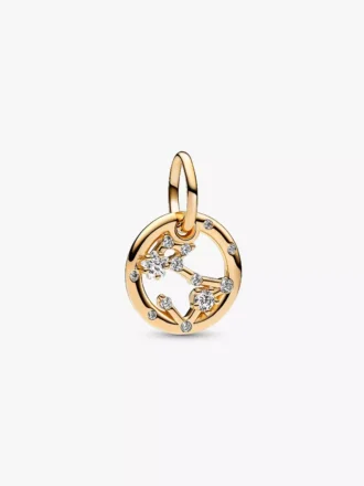 Fische-Sternzeichen-Dangle Charm, 14-karätige Vergoldung