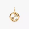 Fische-Sternzeichen-Dangle Charm, 14-karätige Vergoldung Fische-Sternzeichen-Dangle Charm, 14-karätige Vergoldung