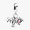Flugzeug-, Globus- und Koffer-Dangle Charm – Sterlingsilber Flugzeug-, Globus- und Koffer-Dangle Charm – Sterlingsilber