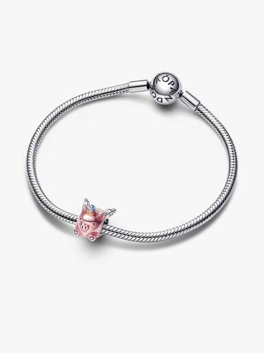 Flying Unicorn Pig Charm – Sterlingsilber Flying Unicorn Pig Charm – Sterlingsilber