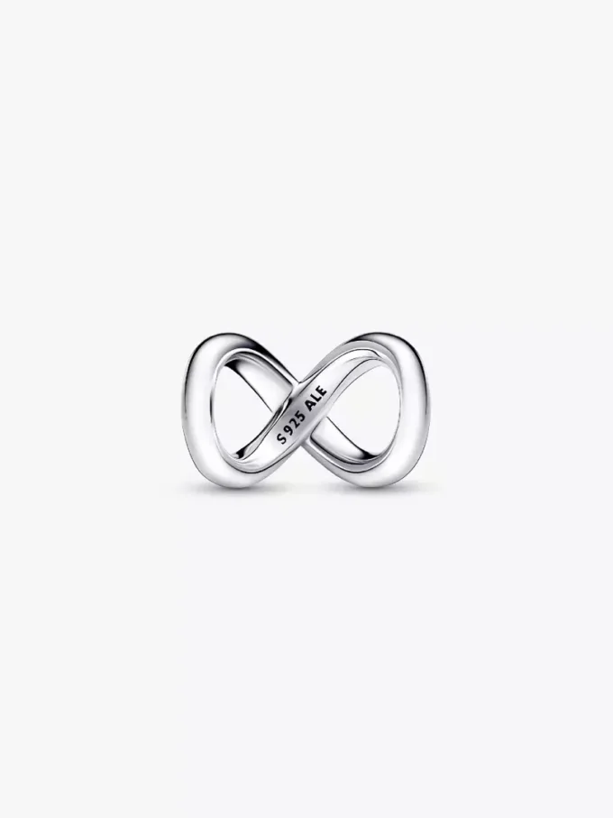 „Forever & Always“ Infinity-Charm aus Sterlingsilber