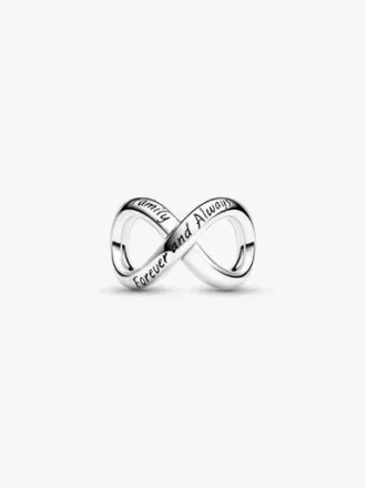 Forever & Always Infinity Charm – Sterlingsilber