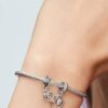 Forever & Always teilbarer Dangle Charm – Sterlingsilber