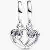 Forever & Always teilbarer Dangle Charm – Sterlingsilber
