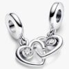 Forever & Always teilbarer Dangle Charm – Sterlingsilber