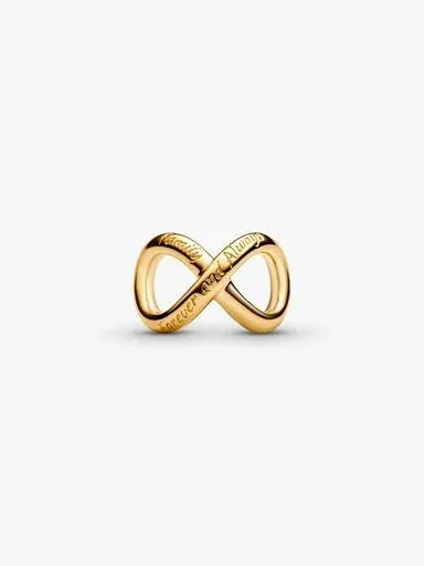 „Forever & Always“-Unendlichkeits-Charm – 14-karätige Vergoldung „Forever & Always“-Unendlichkeits-Charm – 14-karätige Vergoldung