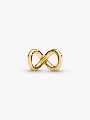 „Forever & Always“-Unendlichkeits-Charm – 14-karätige Vergoldung „Forever & Always“-Unendlichkeits-Charm – 14-karätige Vergoldung