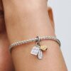 Freundschafts-Dangle Charm – Sterlingsilber, 14-karätige Vergoldung