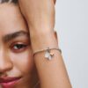 Freundschafts-Dangle Charm – Sterlingsilber, 14-karätige Vergoldung