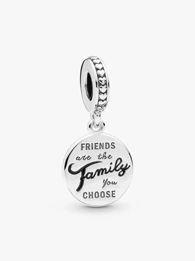 Friends are family-Dangle Charm aus Sterlingsilber Friends are family-Dangle Charm aus Sterlingsilber