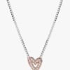 Funkelnde Freehand-Herz-Halskette – Sterlingsilber, 14 Karat Roségold-Beschichtung Funkelnde Freehand-Herz-Halskette – Sterlingsilber, 14 Karat Roségold-Beschichtung