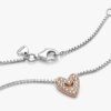 Funkelnde Freehand-Herz-Halskette – Sterlingsilber, 14 Karat Roségold-Beschichtung Funkelnde Freehand-Herz-Halskette – Sterlingsilber, 14 Karat Roségold-Beschichtung