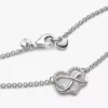 Funkelnde Infinity-Herz-Halskette aus Sterlingsilber