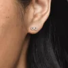 Funkelnde Infinity-Ohrringe aus Sterlingsilber Funkelnde Infinity-Ohrringe aus Sterlingsilber