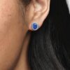 Funkelnde Statement-Halo-Ohrringe – Sterlingsilber Funkelnde Statement-Halo-Ohrringe – Sterlingsilber