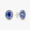 Funkelnde Statement-Halo-Ohrringe – Sterlingsilber Funkelnde Statement-Halo-Ohrringe – Sterlingsilber