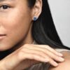Funkelnde Statement-Halo-Ohrringe – Sterlingsilber Funkelnde Statement-Halo-Ohrringe – Sterlingsilber
