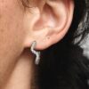 Funkelnde Wave-Ohrringe – Sterlingsilber Funkelnde Wave-Ohrringe – Sterlingsilber