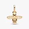 Funkelnder Bienen-Dangle Charm, 14-karätig vergoldet Funkelnder Bienen-Dangle Charm, 14-karätig vergoldet