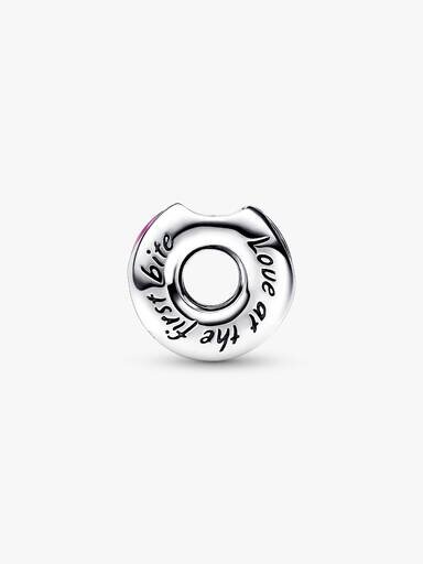 Funkelnder Donut-Charm mit Streuseln – Sterlingsilber Funkelnder Donut-Charm mit Streuseln – Sterlingsilber