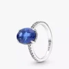 Funkelnder Statement-Halo-Ring aus Sterlingsilber Funkelnder Statement-Halo-Ring aus Sterlingsilber
