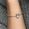 Funkelnder Eulen-Charm – Sterlingsilber Funkelnder Eulen-Charm – Sterlingsilber
