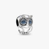 Funkelnder Eulen-Charm – Sterlingsilber Funkelnder Eulen-Charm – Sterlingsilber