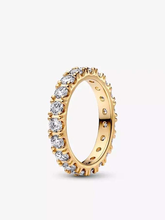 Funkelndes Eternity- und Wave-Ring-Set, 2er-Set Funkelndes Eternity- und Wave-Ring-Set, 2er-Set
