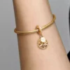 Funkelnder Familienbaum-Dangle Charm, 14-karätig vergoldet Funkelnder Familienbaum-Dangle Charm, 14-karätig vergoldet
