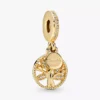 Funkelnder Familienbaum-Dangle Charm, 14-karätig vergoldet Funkelnder Familienbaum-Dangle Charm, 14-karätig vergoldet