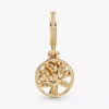 Funkelnder Familienbaum-Dangle Charm, 14-karätig vergoldet Funkelnder Familienbaum-Dangle Charm, 14-karätig vergoldet