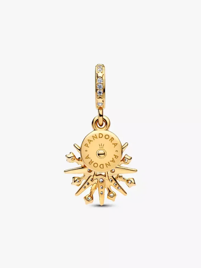 Funkelnder Feuerwerk-Dangle Charm, 14-karätig vergoldet Funkelnder Feuerwerk-Dangle Charm, 14-karätig vergoldet