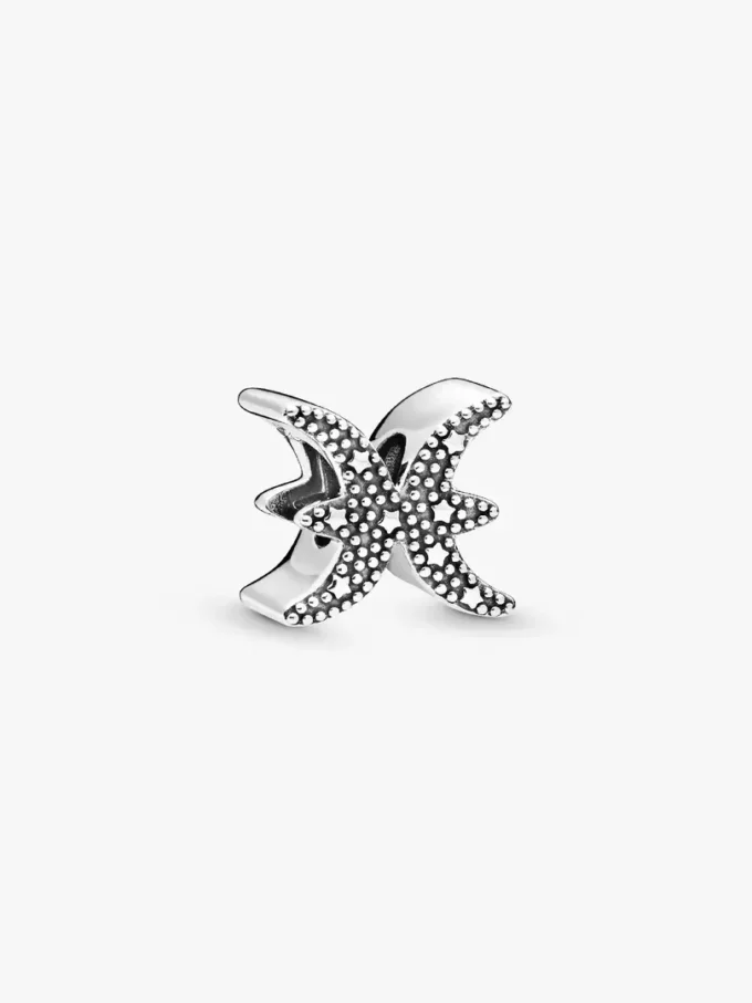 Funkelnder Fisch-Sternzeichen-Charm aus Sterlingsilber Funkelnder Fisch-Sternzeichen-Charm aus Sterlingsilber
