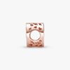 Funkelnder Freehand Heart Charm – 14 Karat Roségold-Beschichtung Funkelnder Freehand Heart Charm – 14 Karat Roségold-Beschichtung