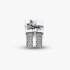 Funkelnder Geschenkbox-Charm – Sterlingsilber Funkelnder Geschenkbox-Charm – Sterlingsilber