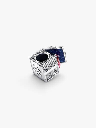 Funkelnder Geschenkbox-Charm – Sterlingsilber Funkelnder Geschenkbox-Charm – Sterlingsilber