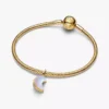 Funkelnder Halbmond-Dangle Charm, 14 Karat vergoldet Funkelnder Halbmond-Dangle Charm, 14 Karat vergoldet