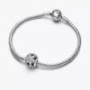 Funkelnder Herbarium-Cluster-Charm, rund, Sterlingsilber Funkelnder Herbarium-Cluster-Charm, rund, Sterlingsilber