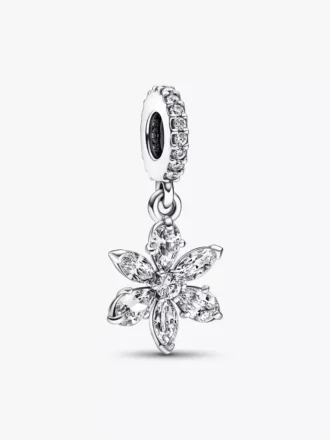 Funkelnder Herbarium-Cluster-Dangle Charm aus Sterlingsilber