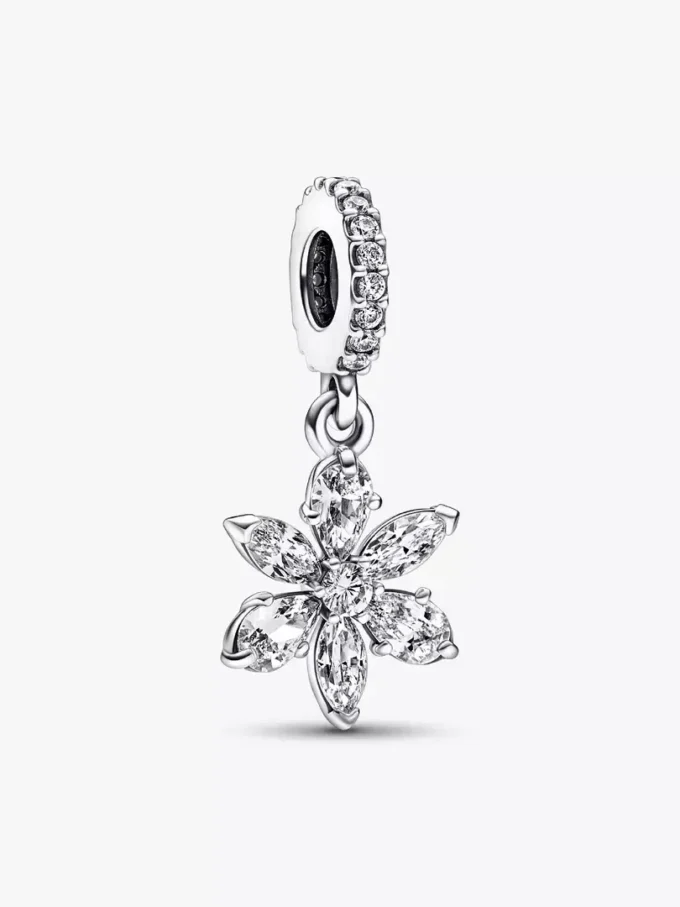 Funkelnder Herbarium-Cluster-Dangle Charm aus Sterlingsilber Funkelnder Herbarium-Cluster-Dangle Charm aus Sterlingsilber