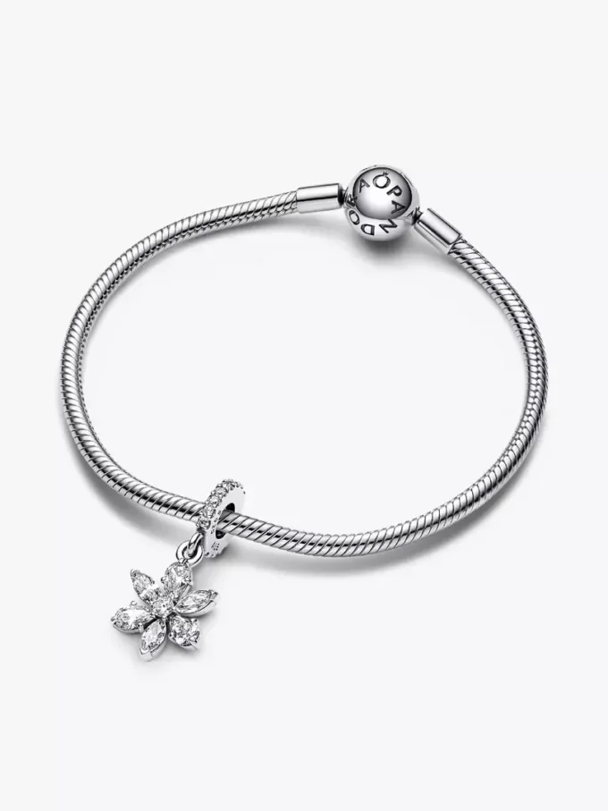 Funkelnder Herbarium-Cluster-Dangle Charm aus Sterlingsilber Funkelnder Herbarium-Cluster-Dangle Charm aus Sterlingsilber