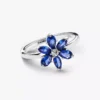 Funkelnder Herbarium-Cluster-Ring aus Sterlingsilber