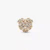 Funkelnder Herz-Charm, 14 Karat vergoldet Funkelnder Herz-Charm, 14 Karat vergoldet